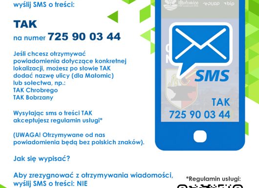 powiadomienia sms Gmina Małomice